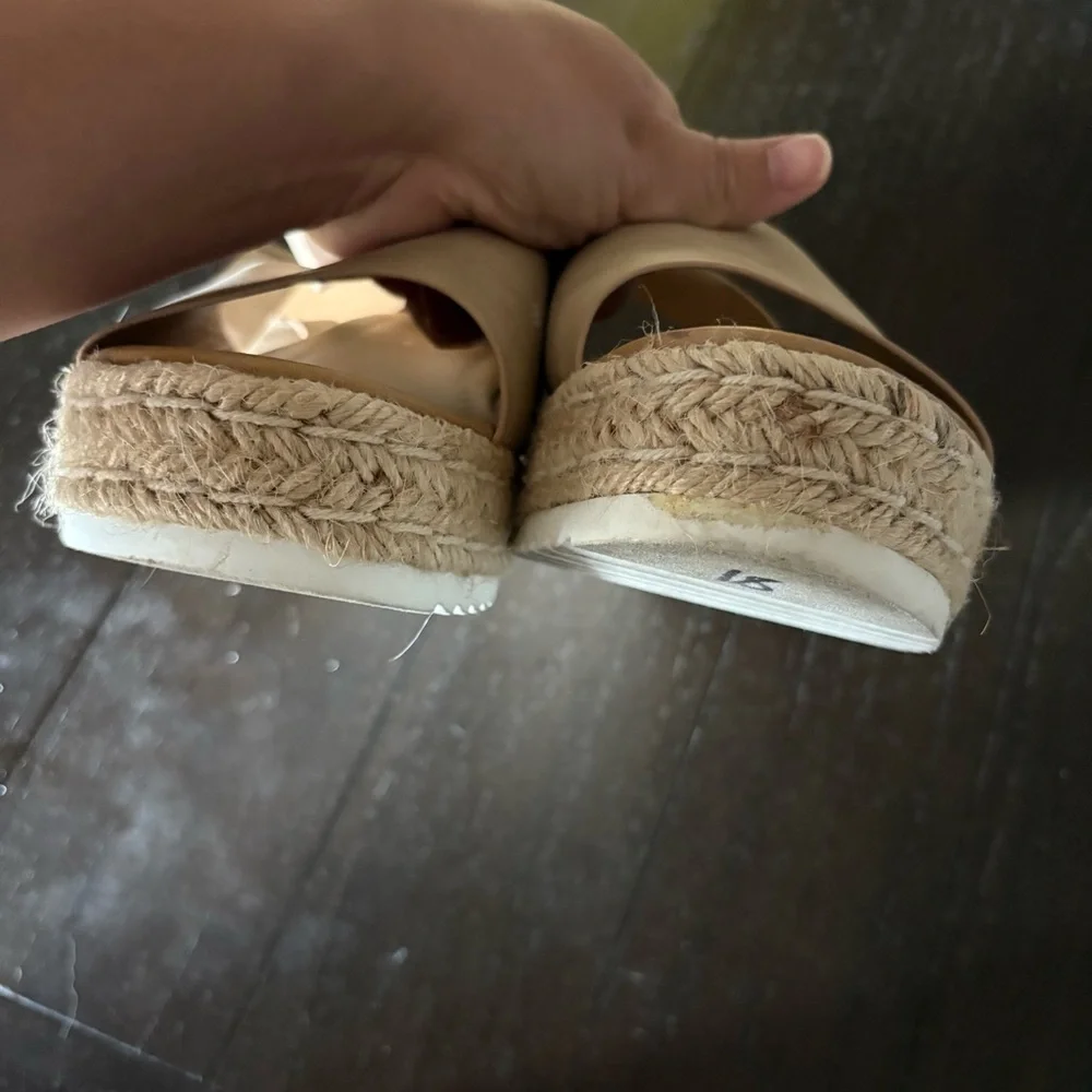 Coconuts by Matisse Open Toe Ankle Strap Espadrille Sandals Neutral Summer 10M‎